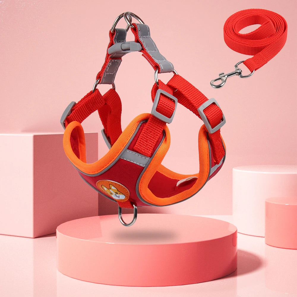 Reflective Padded Dog Harness - Small Breeds