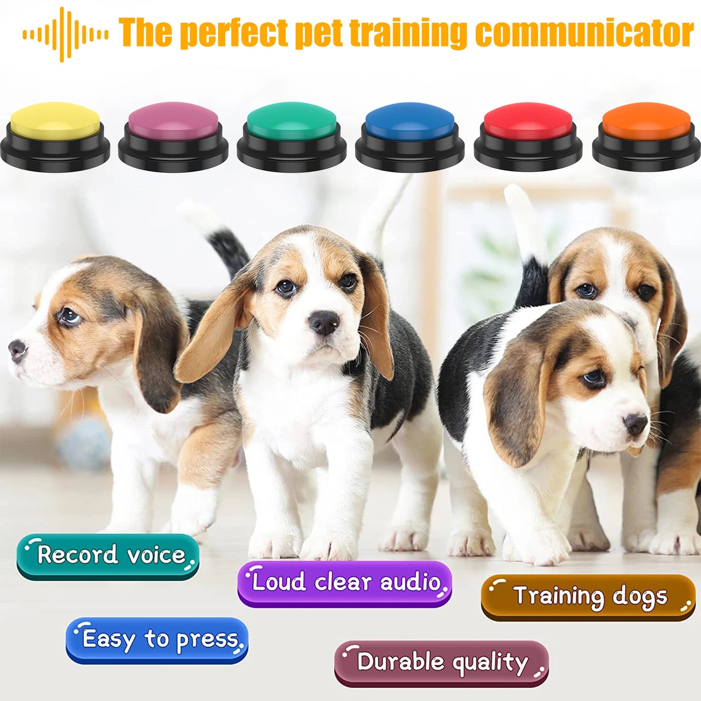 Dog Communication Training Buttons - Vocal Set