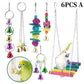 13pcs Bird Toys Chewable Parrot Bird