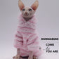 Cozy Double Sided Winter Jacket for Hairless Cats