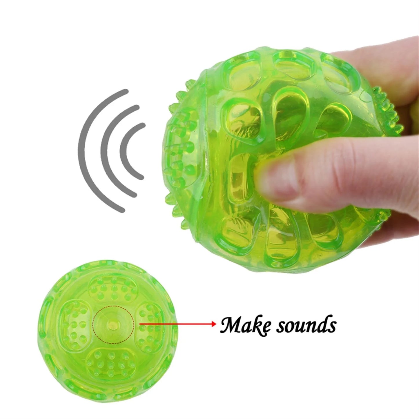 Interactive Rubber Ball - Durable TPR Dog Toy