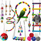 13pcs Bird Toys Chewable Parrot Bird