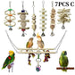 13pcs Bird Toys Chewable Parrot Bird