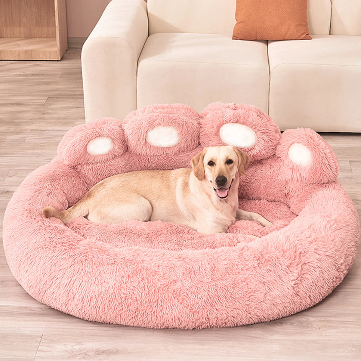 Plush Washable Dog Bed - All Sizes