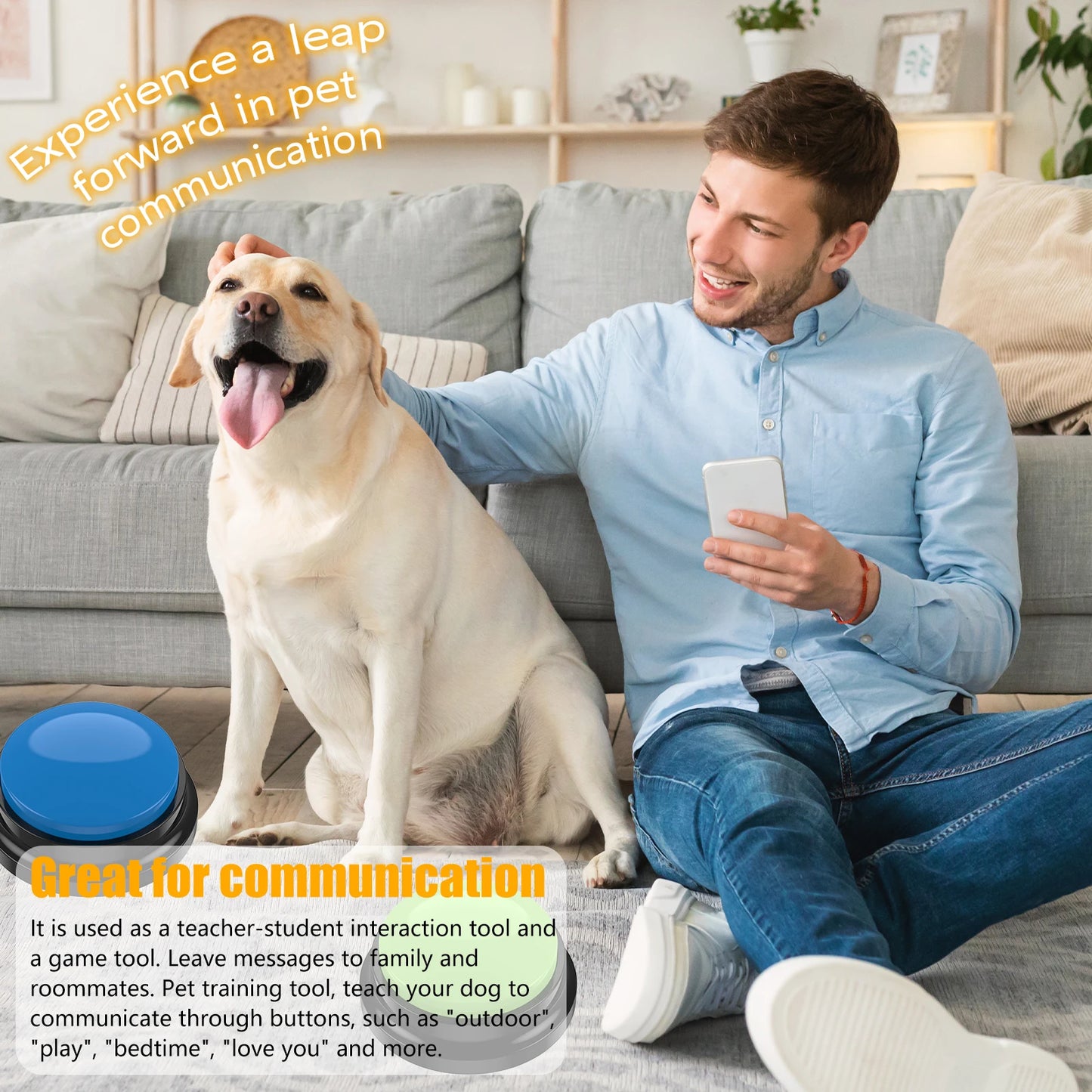 Dog Communication Training Buttons - Vocal Set