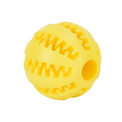 Hollow Rubber Dog Ball - Treat Dispenser Toy