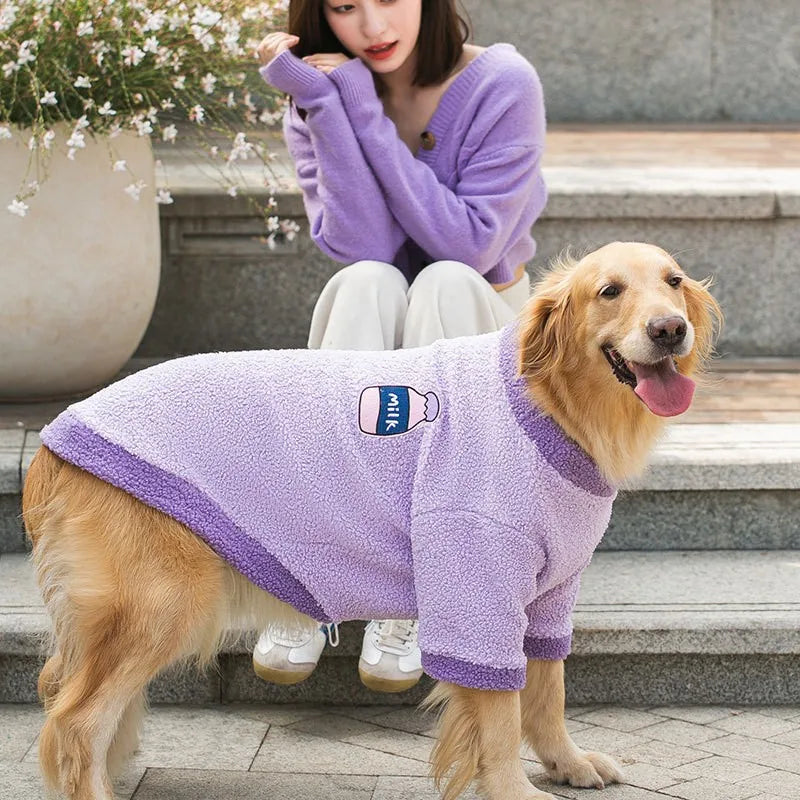Large Dog Winter Fleece Coat - Trendy Fashion