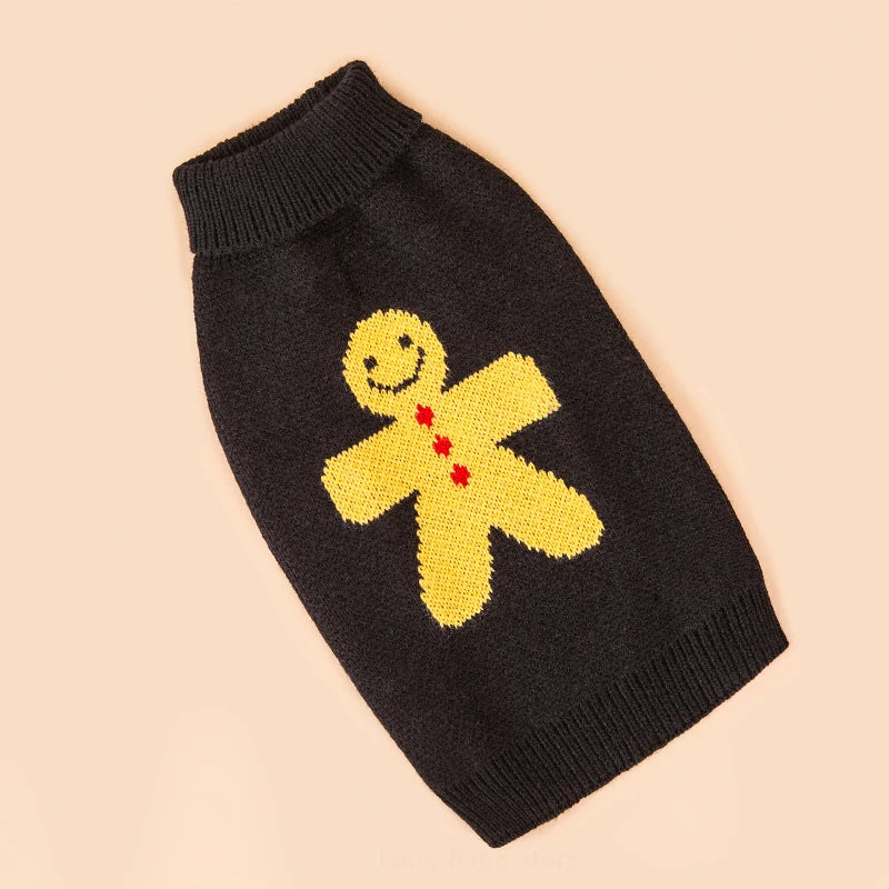 Christmas Dog Sweater - Small Breeds with Leash Hole