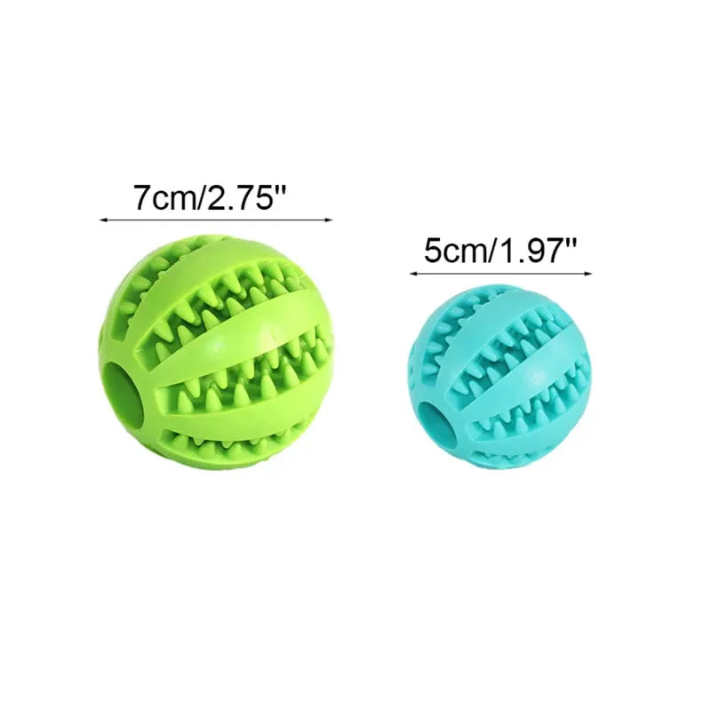Hollow Rubber Dog Ball - Treat Dispenser Toy