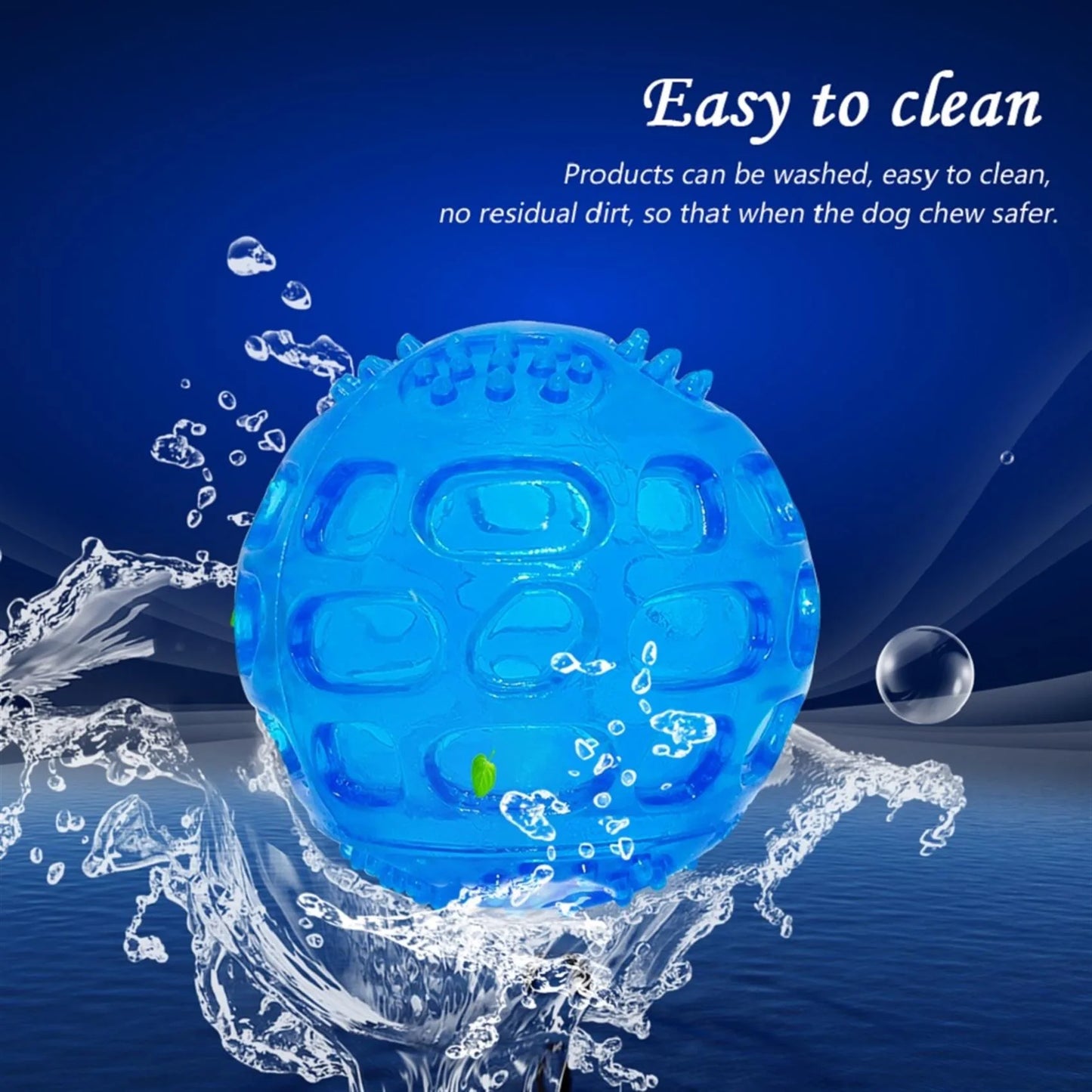 Interactive Rubber Ball - Durable TPR Dog Toy