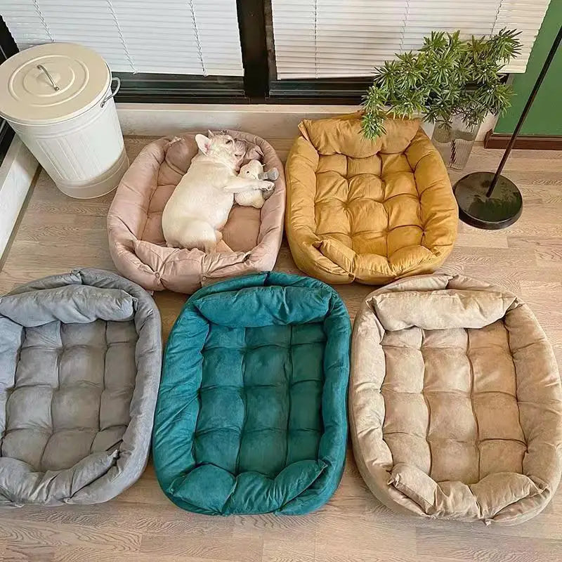 3-in-1 Convertible Dog Bed - Breathable Cotton