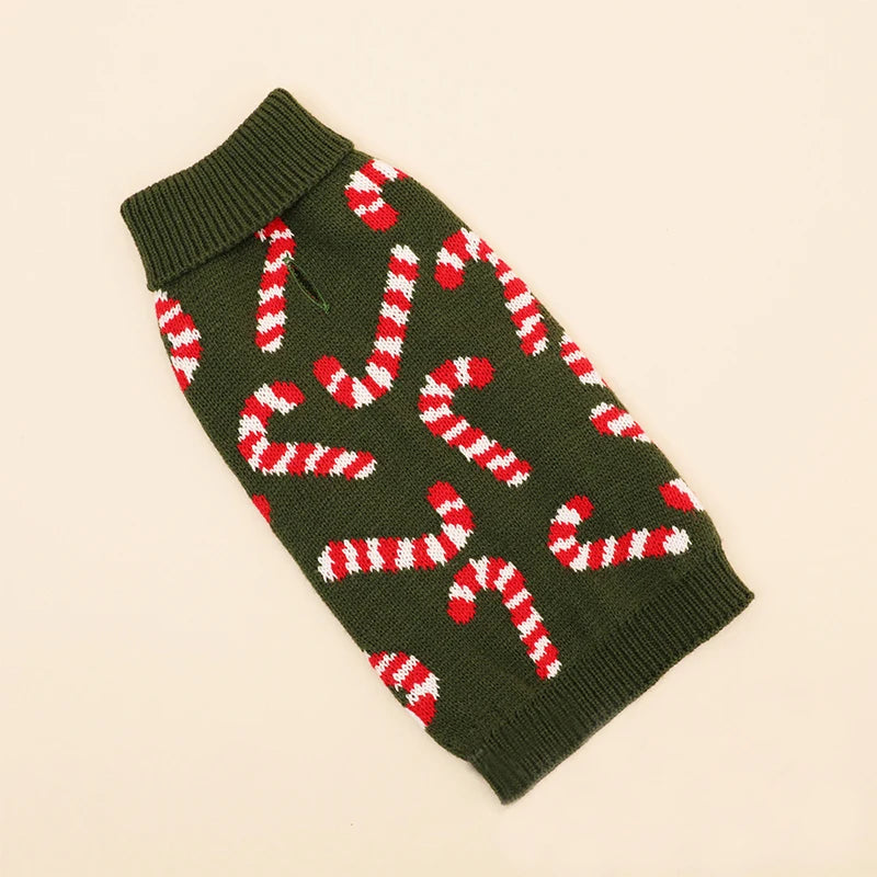 Christmas Dog Sweater - Small Breeds with Leash Hole