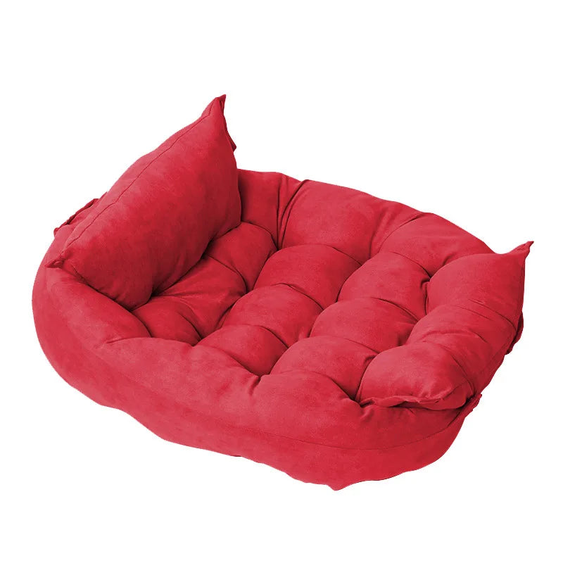 3-in-1 Convertible Dog Bed - Breathable Cotton