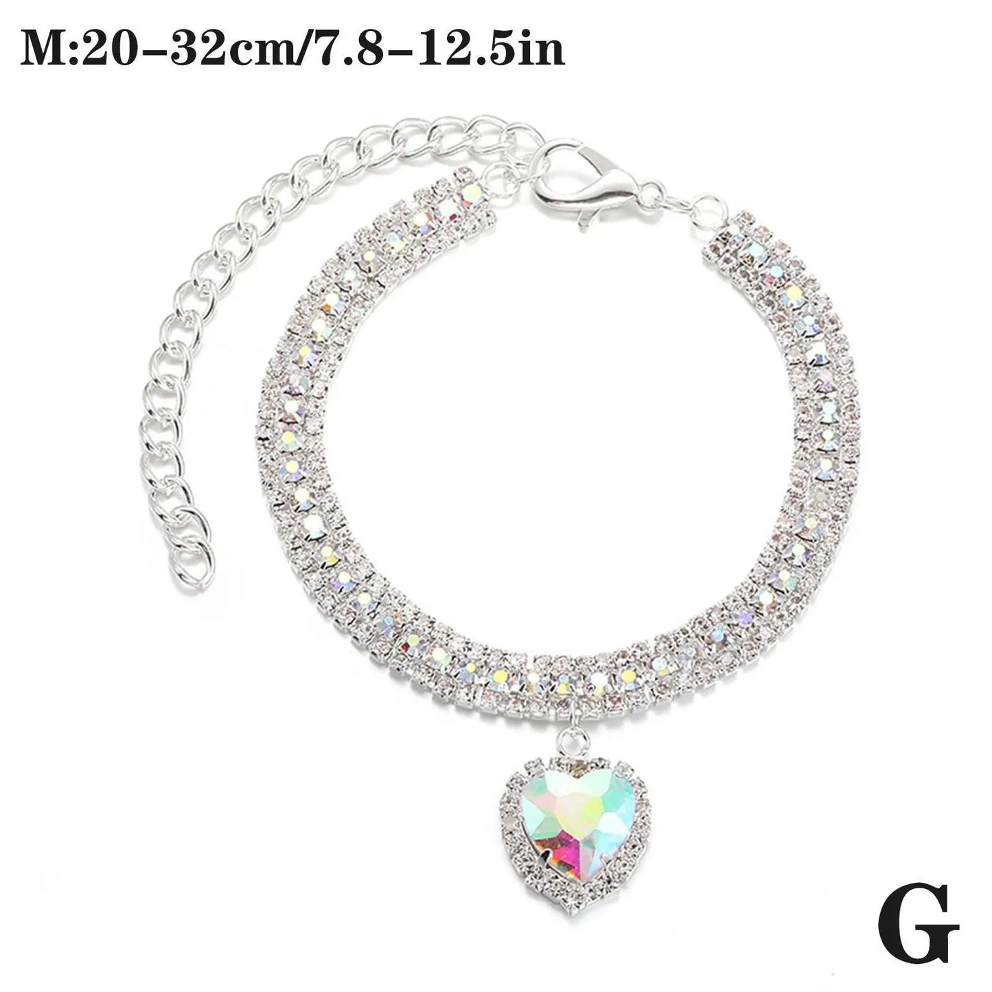 Crystal Pendant Pet Collar