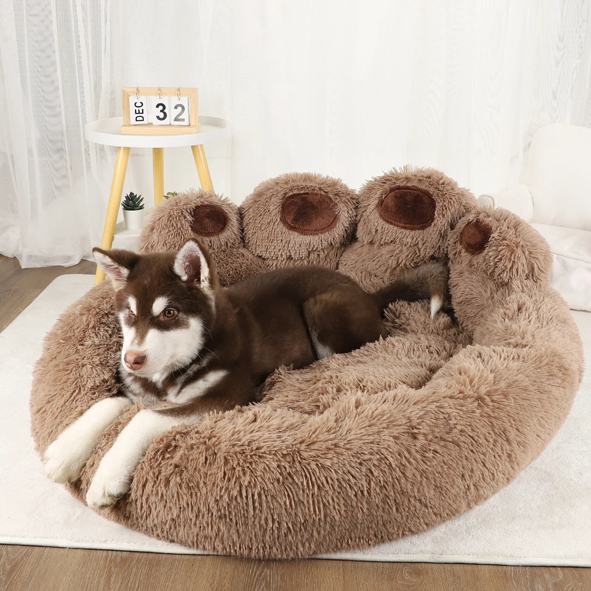 Plush Washable Dog Bed - All Sizes