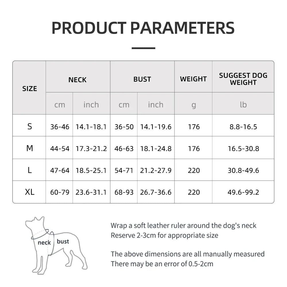 Soft Adjustable Harness - Large Dogs