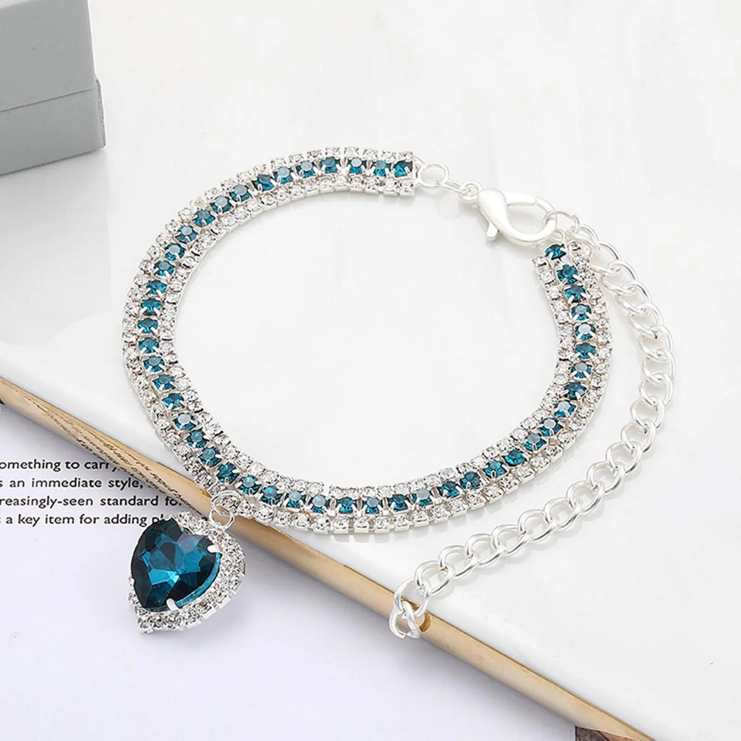 Crystal Pendant Pet Collar